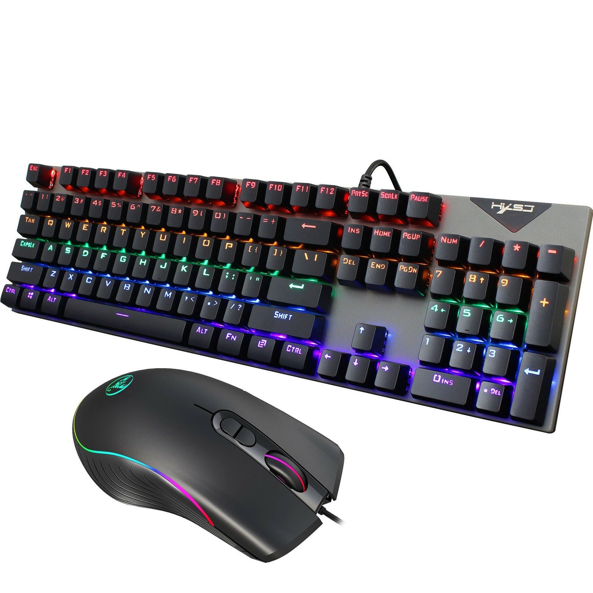 . Wired RGB Keyboard and Mouse Set – Suspended Keycaps, Mechanical Feel - GoTypical
