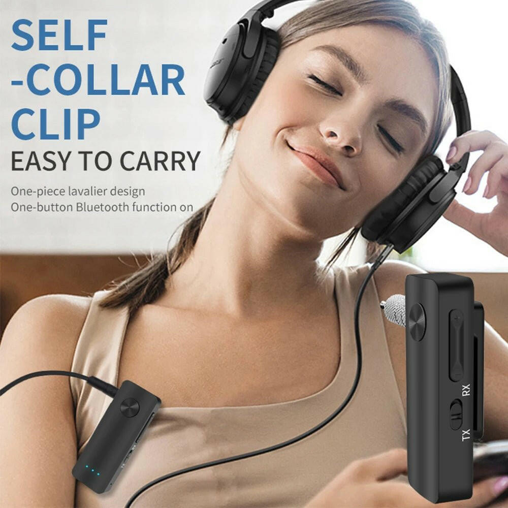 . T66 AUX Bluetooth 5.0 Adapter – 2-in-1 Car Audio Receiver Transmitter - GoTypical