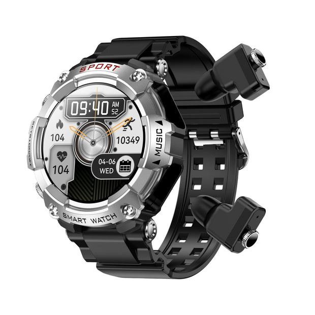 T96 Smart Watch – 2-in-1 Bluetooth TWS Earbuds & Health Monitor Fitness Tracker - GoTypical