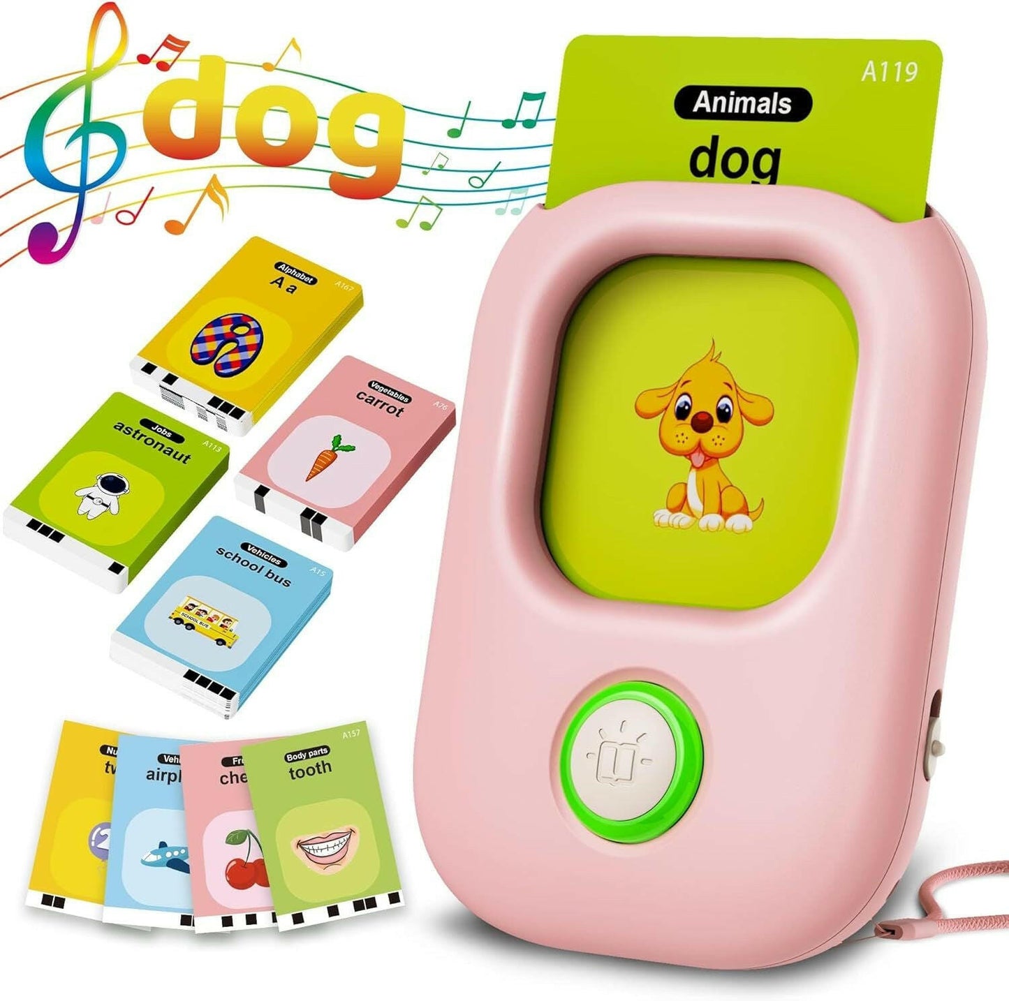 Talking Flash Cards – 448 Sight Words Montessori Learning Toy for Toddlers Ages 2-6 - GoTypical