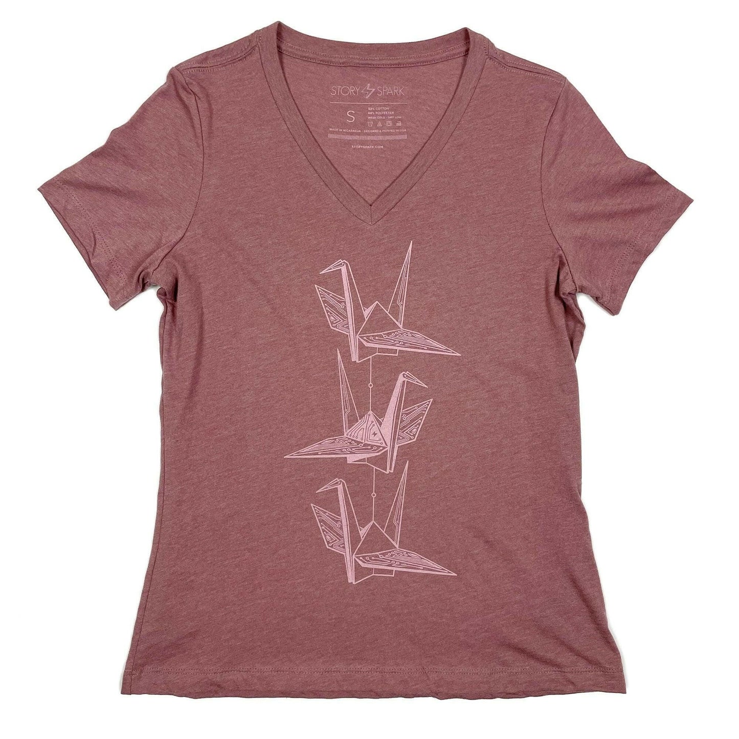 Tech-gami Women's T-Shirt – Origami Tech Design Graphic Tee - GoTypical