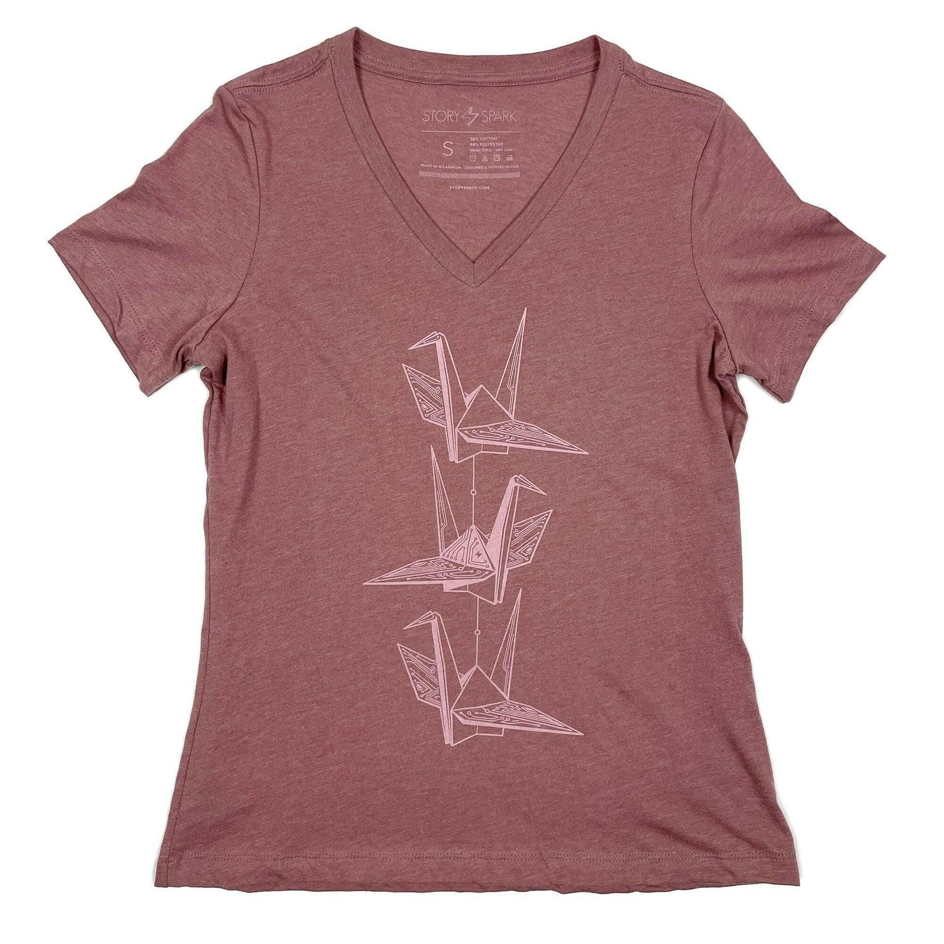 Tech-gami Women's T-Shirt – Origami Tech Design Graphic Tee - GoTypical