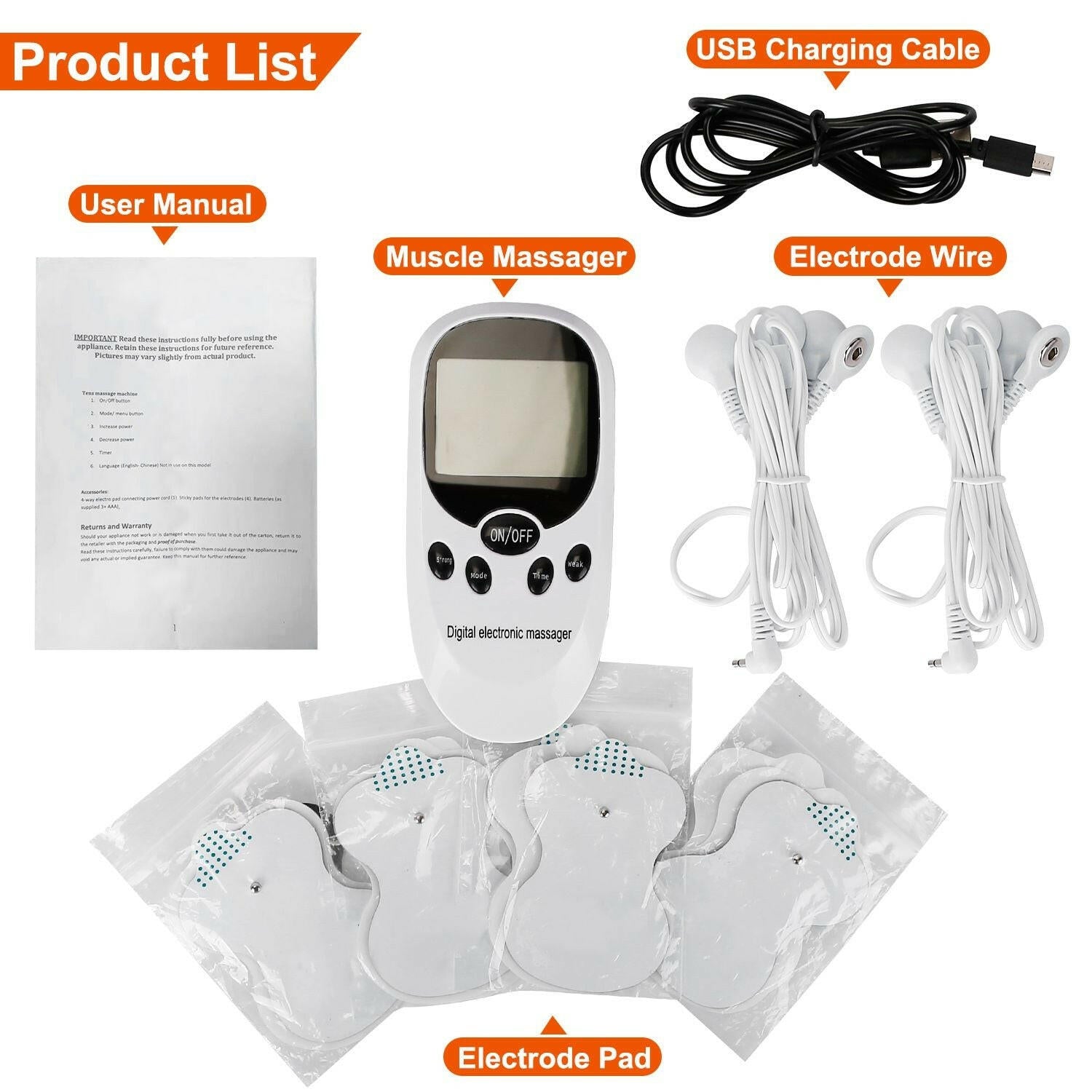 TENS Unit Electronic Pulse Massage Device – Dual Channel Pain Relief - GoTypical