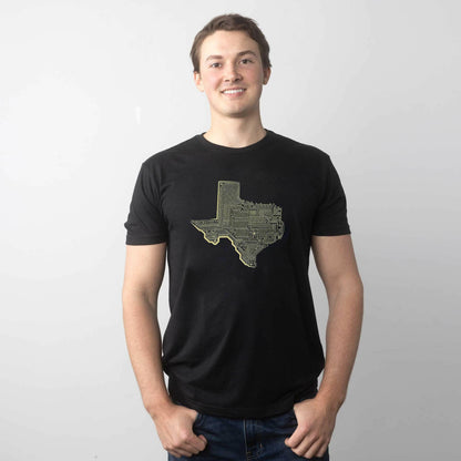 . Tex Tech T-Shirt – Unisex Black Cotton Blend Tee - GoTypical