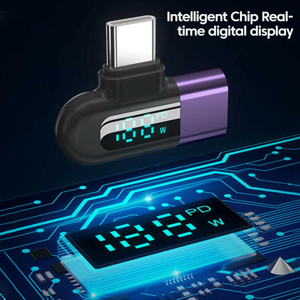 . TG Adapter 6A 120W Fast Charging Digital Display Type-C Cable - GoTypical