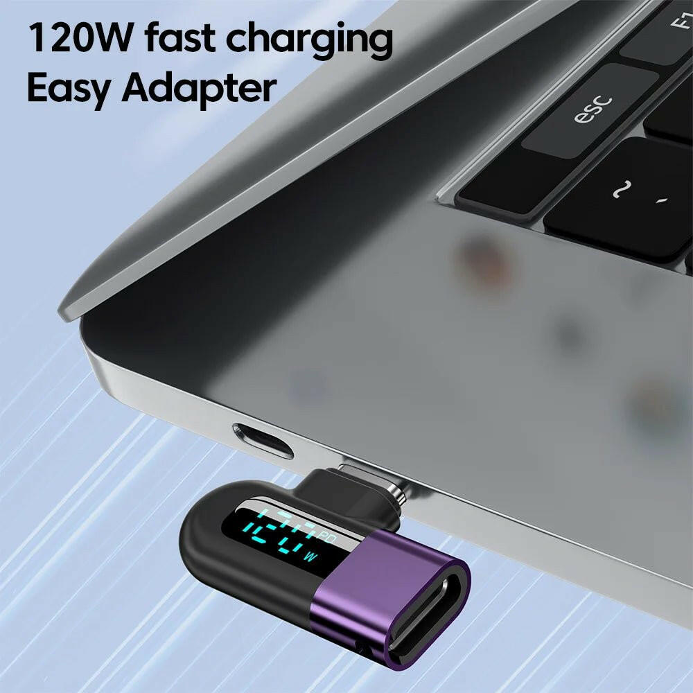 . TG Adapter 6A 120W Fast Charging Digital Display Type-C Cable - GoTypical