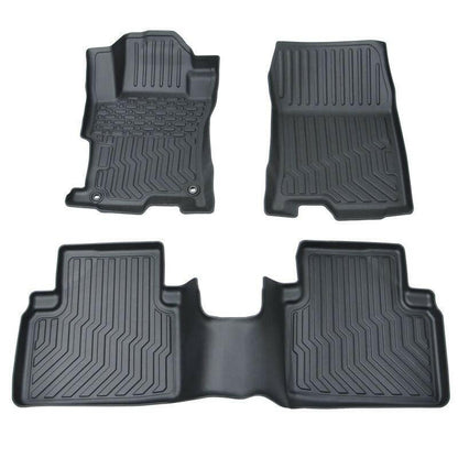 . TPE Rubber Car Floor Mats – Black | Custom Fit for 2008-2012 Honda Accord - GoTypical