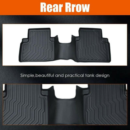 . TPE Rubber Car Floor Mats – Black | Custom Fit for 2008-2012 Honda Accord - GoTypical