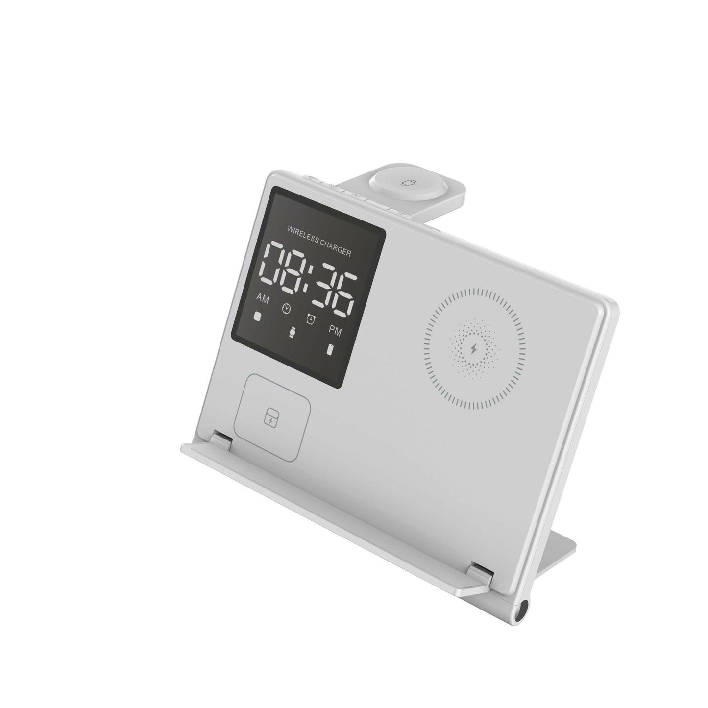 . 5-in-1 Pixel Animation Wireless Charger Stand – Foldable Black - GoTypical