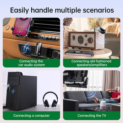 Two to two Bluetooth receiver transmitter 2 - in - 1 car Bluetooth adapter, airplane, ship, gym - GoTypical