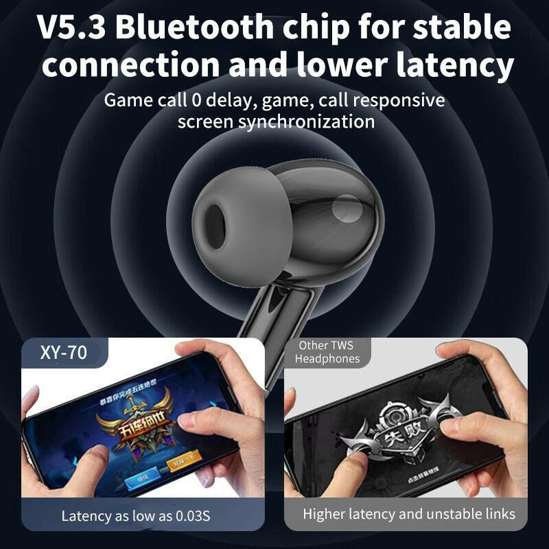 . TWS Gaming Earphones – ANC+ENC Noise Cancelling, Heavy Bass - GoTypical