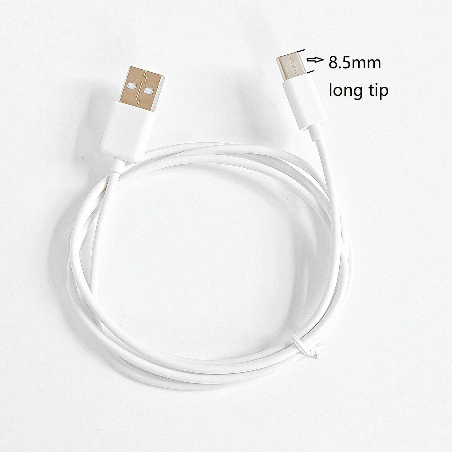 . Type-C USB Charging Cable 1 Meter – Extended Metal Head 8.5mm - GoTypical