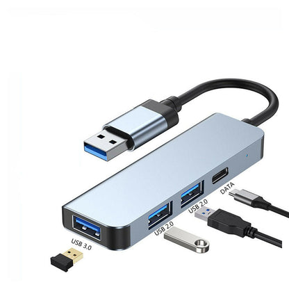 . Type-C 4-in-1 Docking Station – USB 3.0 Laptop Hub Splitter - GoTypical