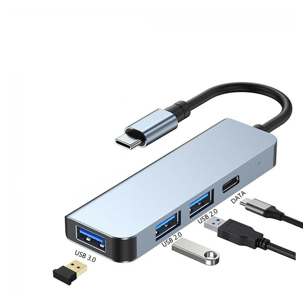 . Type-C 4-in-1 Docking Station – USB 3.0 Laptop Hub Splitter - GoTypical