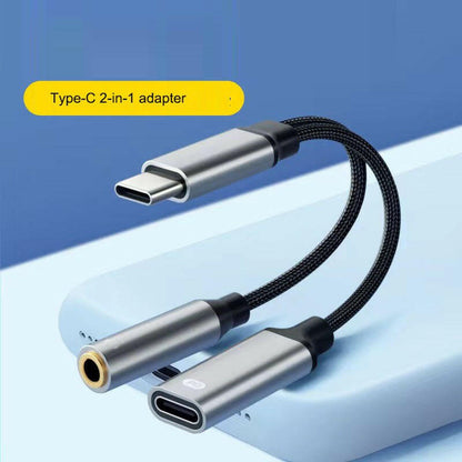 . Type-C 2-in-1 Headphone Adapter – Wired Audio & Charging Converter - GoTypical