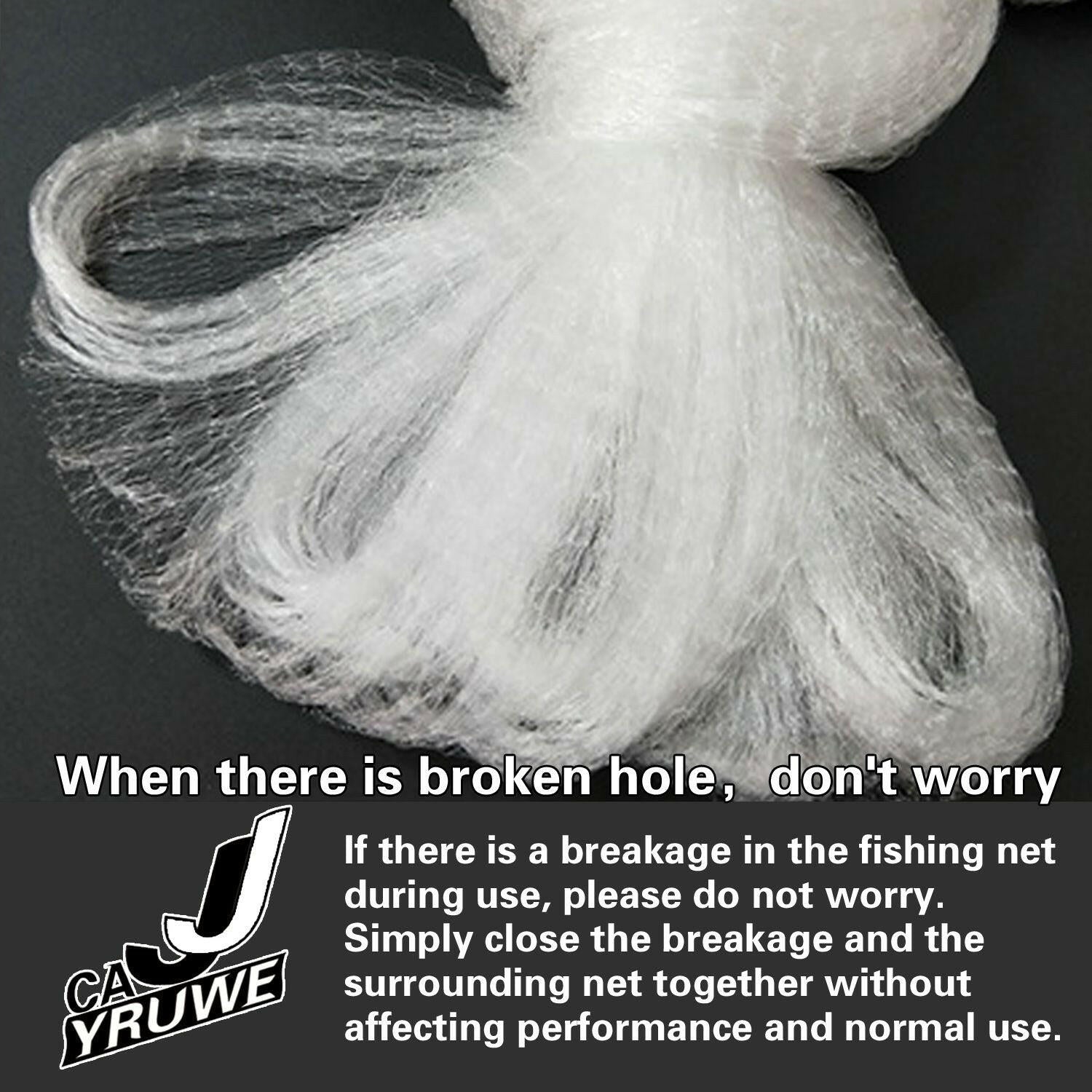 US Folding Fish Sticky Net – 25x1.5m Nylon Three-Layer Mesh Trap - GoTypical