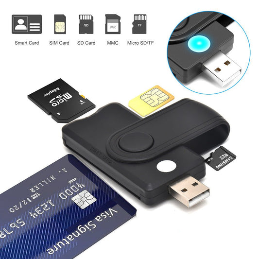 USB 2.0 Multi in One Smart Card Reader - GoTypical