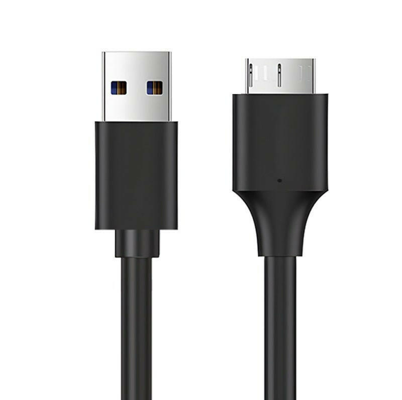 . USB 3.0 to Micro-B Hard Drive Data Cable – Black, Gold-Plated - GoTypical