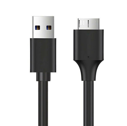 . USB 3.0 to Micro-B Hard Drive Data Cable – Black, Gold-Plated - GoTypical