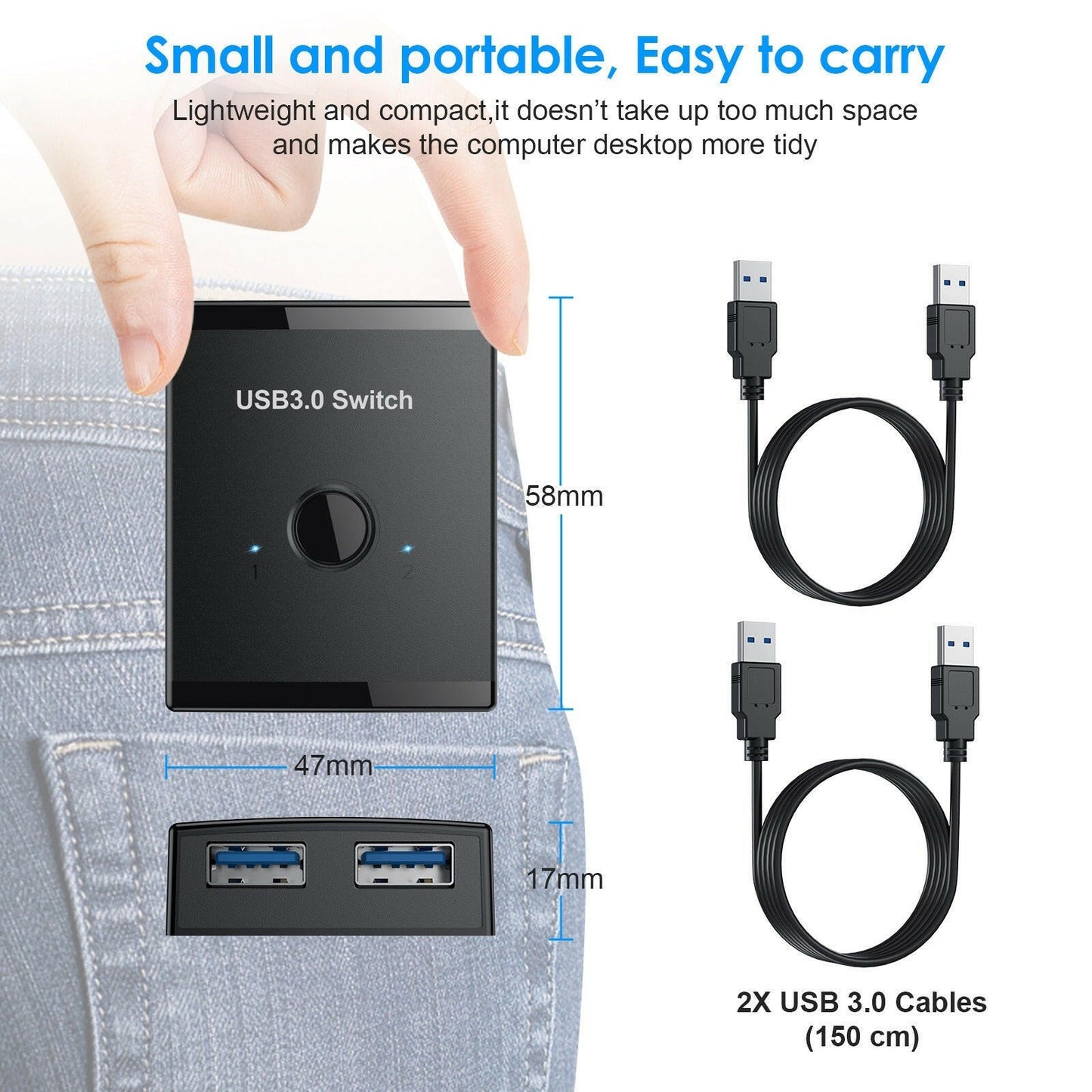 . USB 3.0 Hub – Printer Sharer with 1.5m Cable for Windows XP - GoTypical