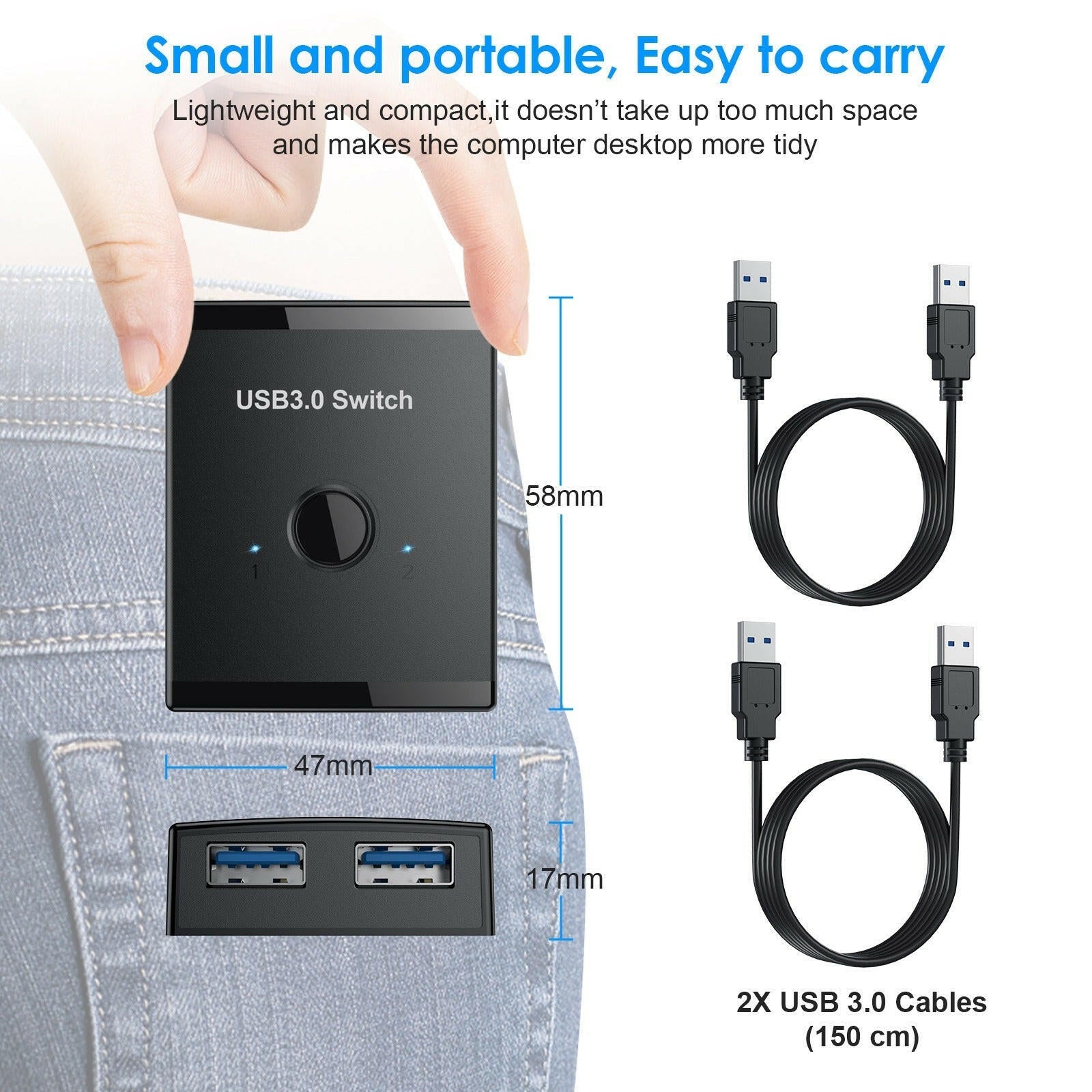 . USB 3.0 Hub – Printer Sharer with 1.5m Cable for Windows XP - GoTypical