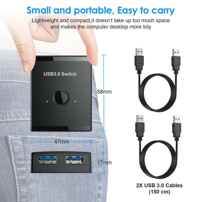 . USB 3.0 Hub – Printer Sharer with 1.5m Cable for Windows XP - GoTypical