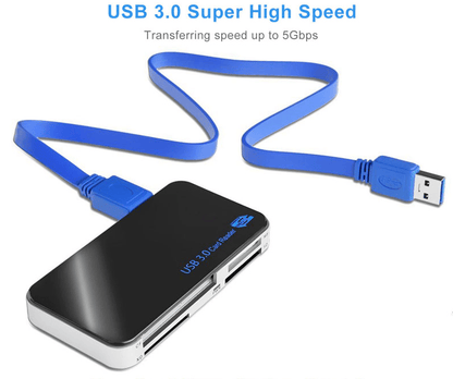 . USB 3.0 Memory Card Reader Adapter – 5GBPS Fast Data Transfer - GoTypical