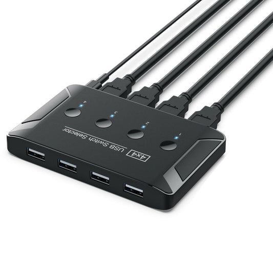 . USB 3.0 Multi Interface Hub – 4 In 4 Out Printer Sharer Switch - GoTypical