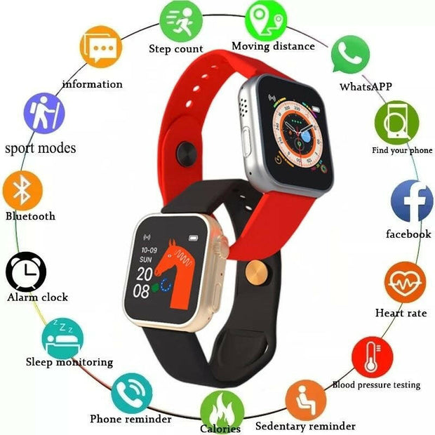 Fitness Tracker – USB Charging Bluetooth 4.0 Heart Rate Monitor LED Digital Watch - GoTypical