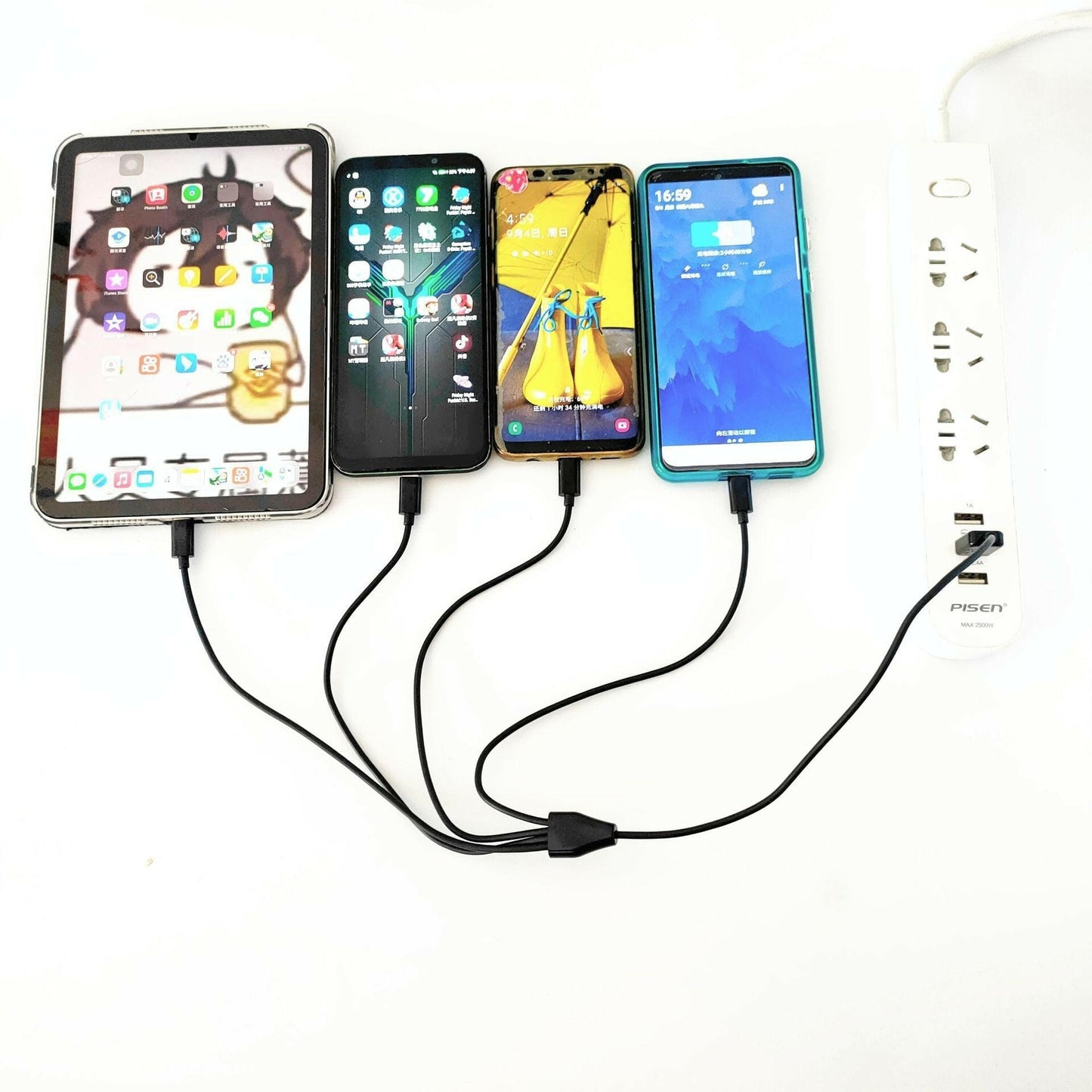 . USB to 4-Port Type C Charging Cable – 50cm Pure Copper - GoTypical