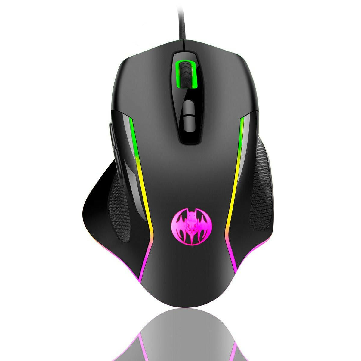 . Wired USB Optical Gaming Mouse – 8 Buttons, Illuminated Firepower - GoTypical