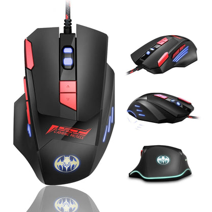 . Wired USB Optical Gaming Mouse – 8 Buttons, Illuminated Firepower - GoTypical