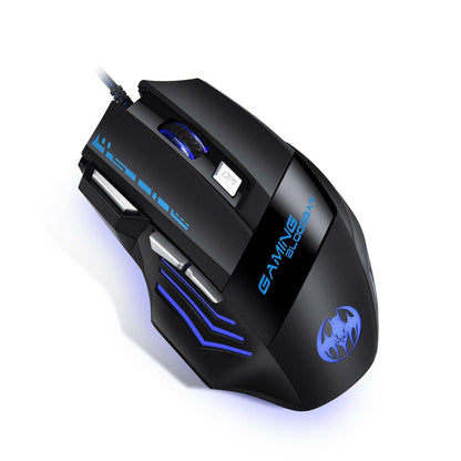 . Wired USB Optical Gaming Mouse – 8 Buttons, Illuminated Firepower - GoTypical