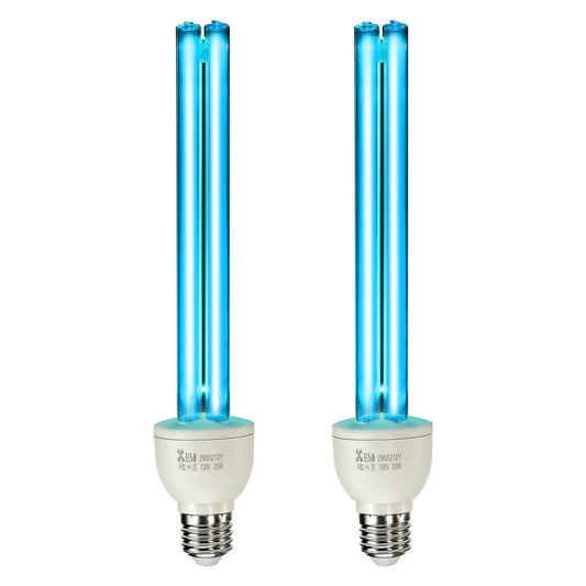 . UV-C Light Bulb 2 Pack – 25W Quartz Tube with Ozone - GoTypical