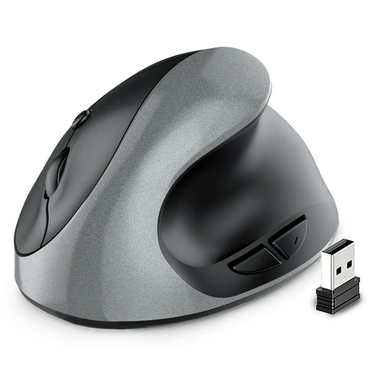 . Vertical Ergonomic Wireless Mouse – Rechargeable Silent Grip - GoTypical