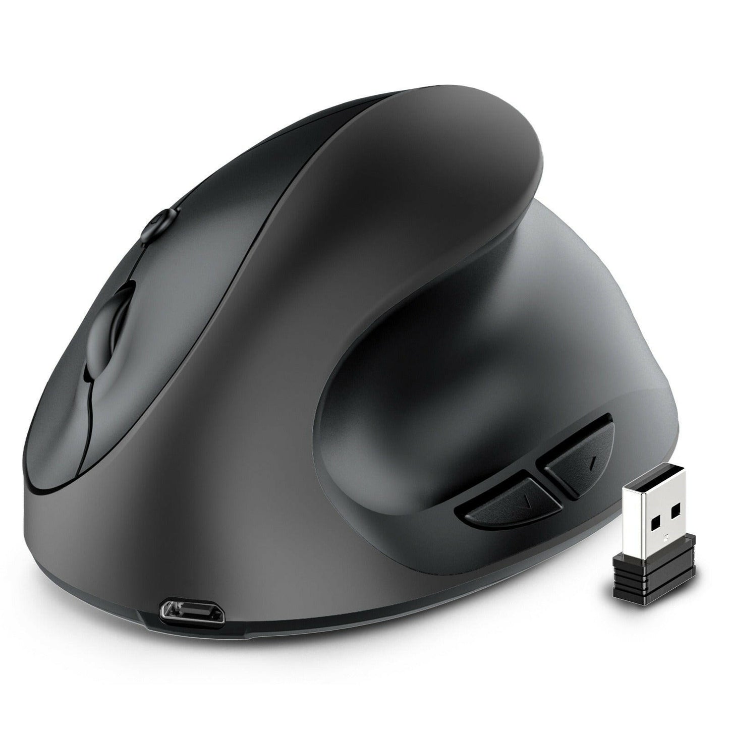 . Vertical Ergonomic Wireless Mouse – Rechargeable Silent Grip - GoTypical