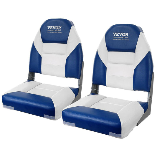 VEVOR Folding Boat Seats – 21.85" High Back Captain Chairs 2-Pack - GoTypical