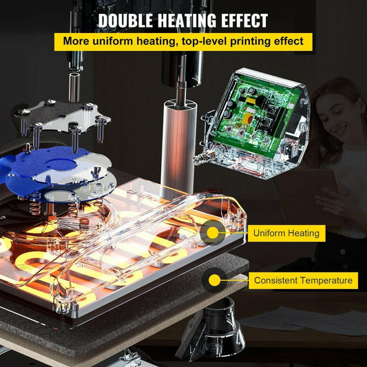 VEVOR Heat Press Machine 15x15 Inch – Fast Heating | Swing Away Design - GoTypical