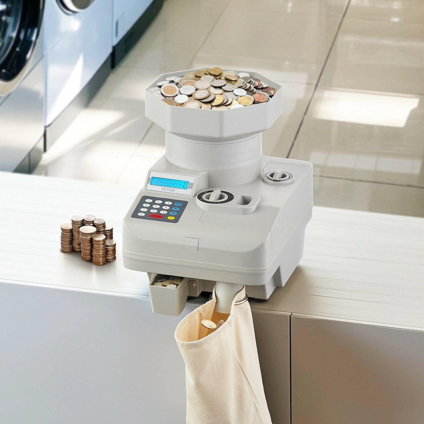 Coin Counter – VEVOR High Speed Automatic Sorter with Anti-Jam Tech - GoTypical