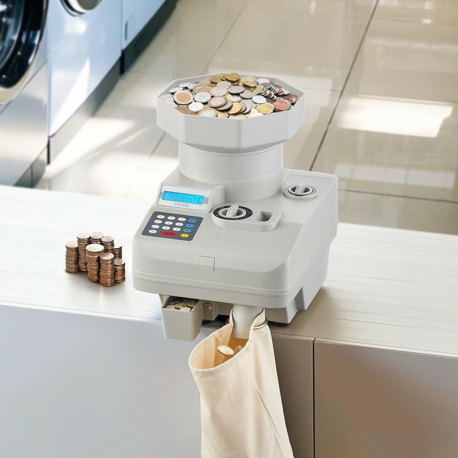 Coin Counter – VEVOR High Speed Automatic Sorter with Anti-Jam Tech - GoTypical