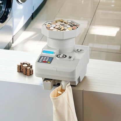 Coin Counter – VEVOR High Speed Automatic Sorter with Anti-Jam Tech - GoTypical