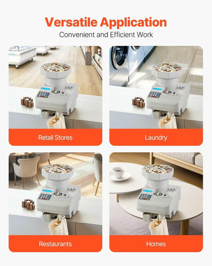 Coin Counter – VEVOR High Speed Automatic Sorter with Anti-Jam Tech - GoTypical