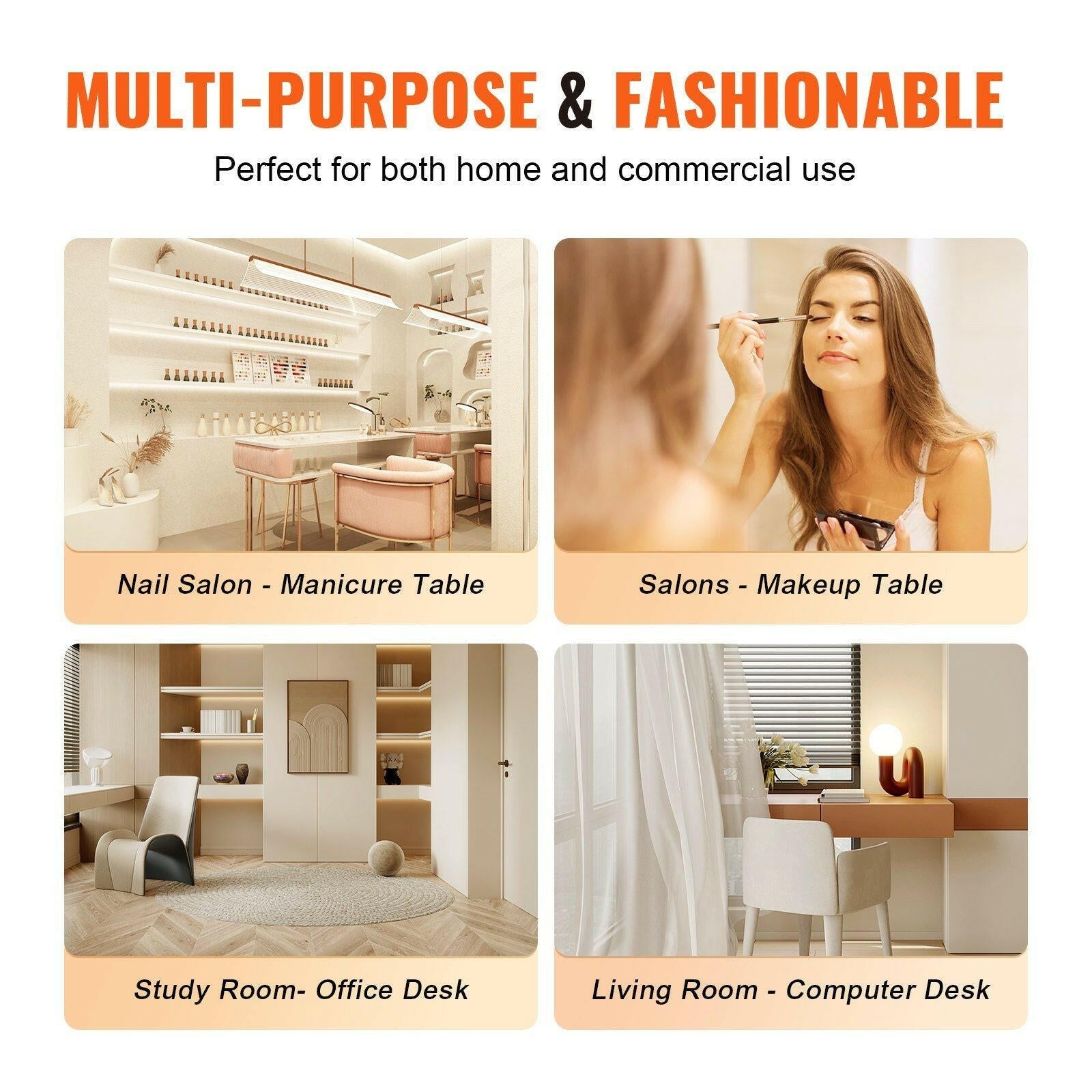 . Manicure Table – Glass Top Nail Desk with Storage Cabinets, White - GoTypical