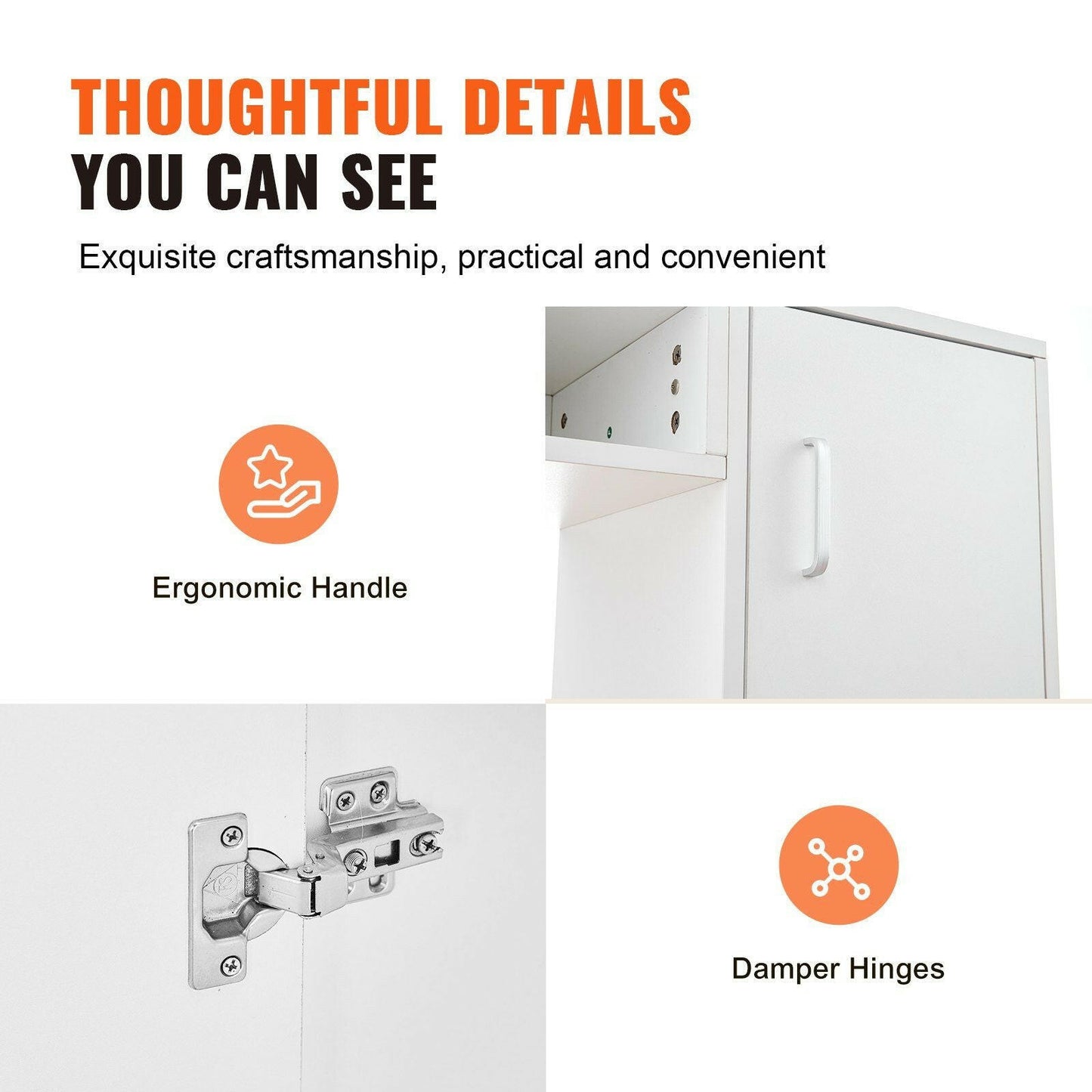 . Manicure Table – Glass Top Nail Desk with Storage Cabinets, White - GoTypical