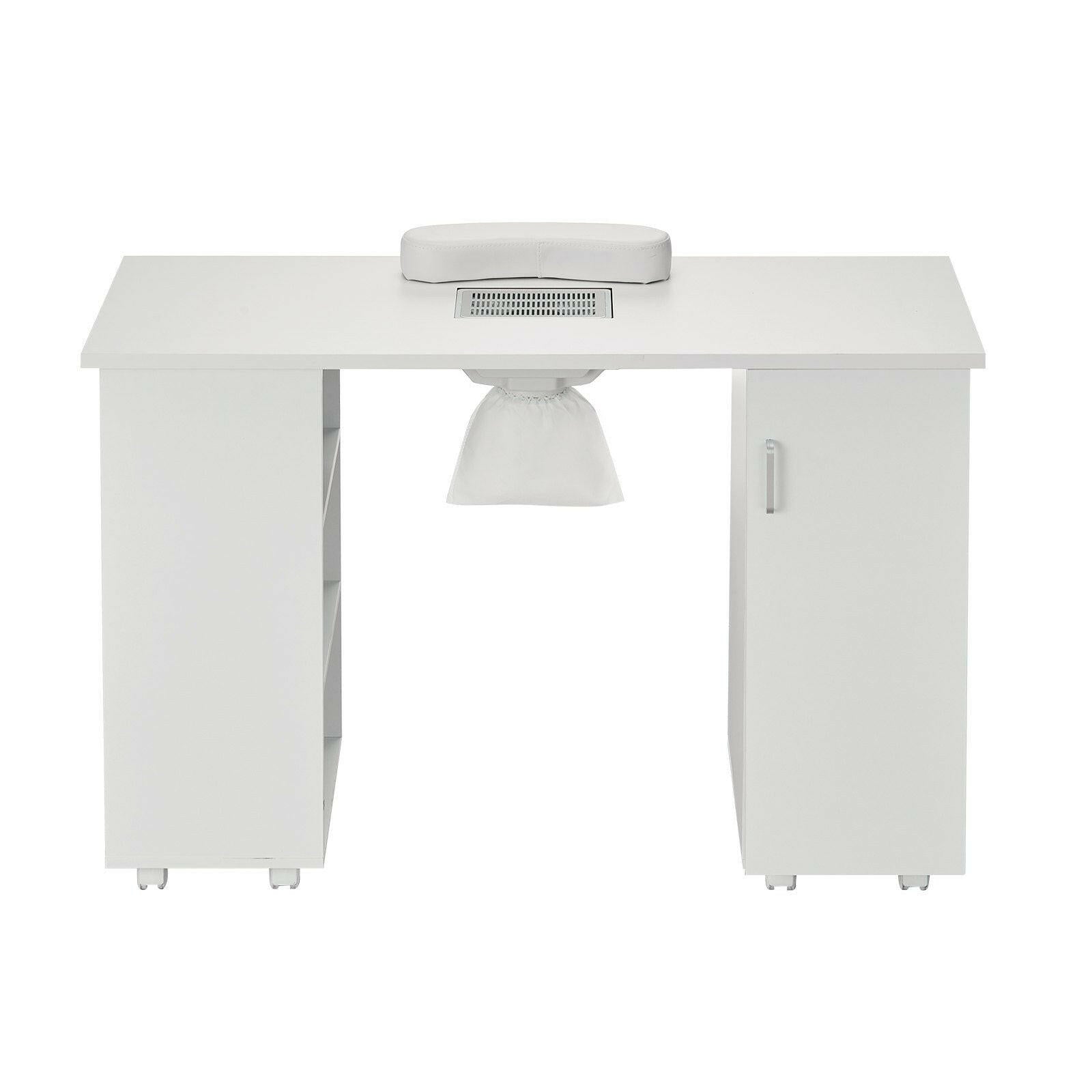 VEVOR Manicure Table with Electric Dust Collector – MDF Nail Tech Desk - GoTypical