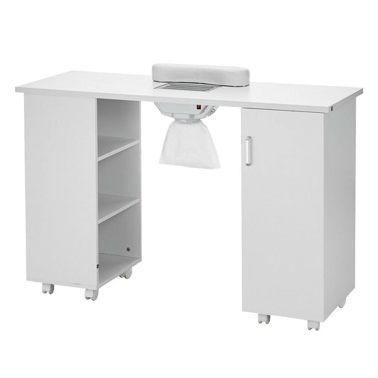 VEVOR Manicure Table with Electric Dust Collector – MDF Nail Tech Desk - GoTypical
