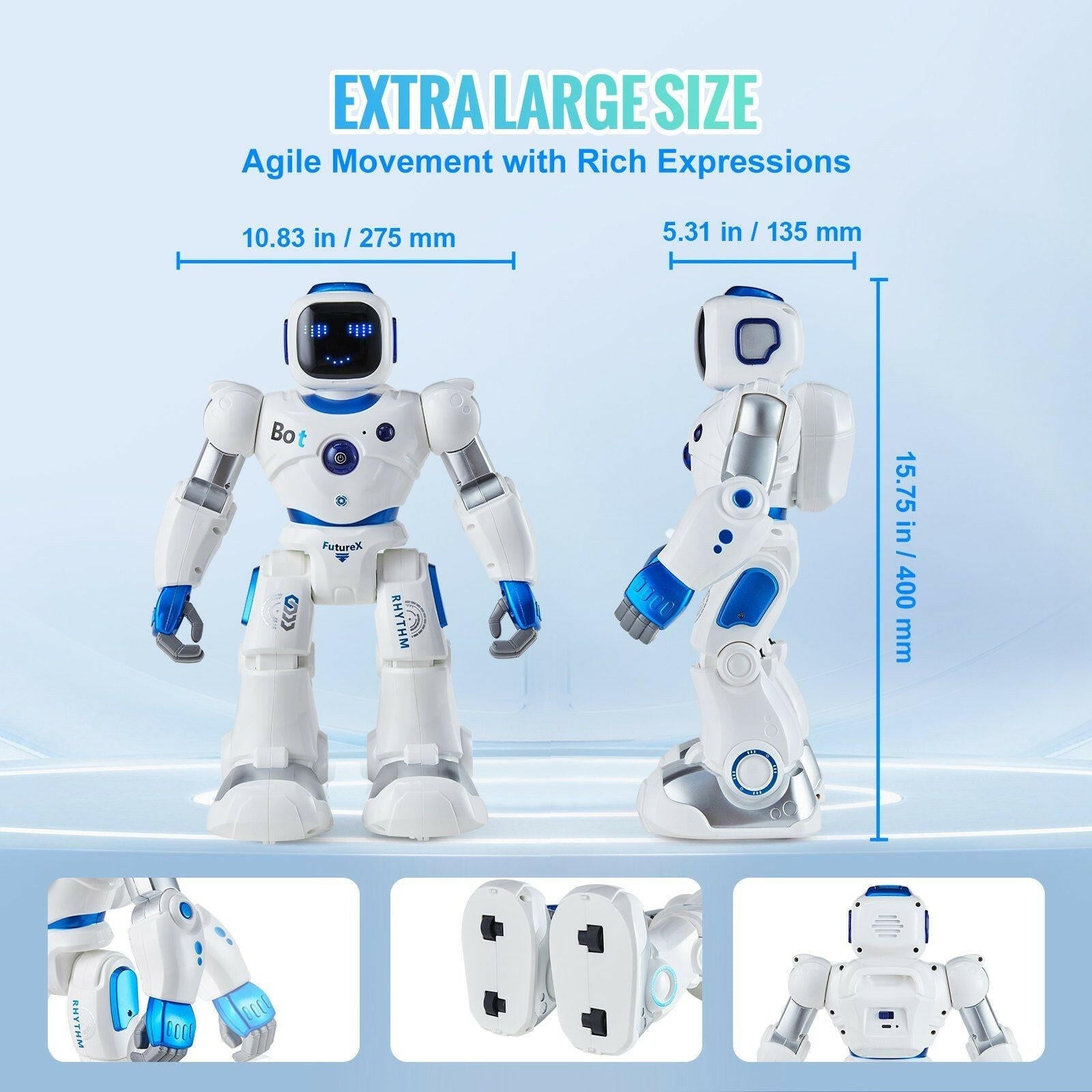 VEVOR RC Robot Toy – Programmable Large Kids Robot with APP Control - GoTypical