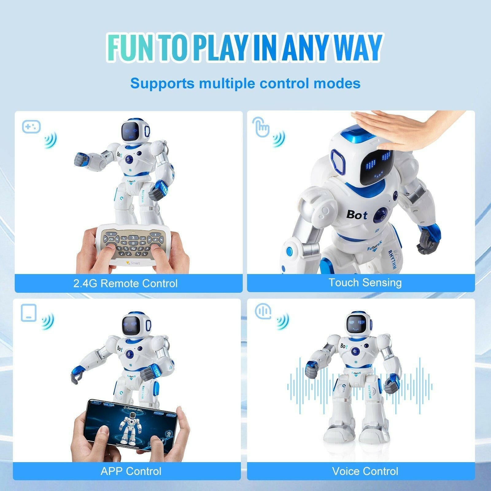 VEVOR RC Robot Toy – Programmable Large Kids Robot with APP Control - GoTypical