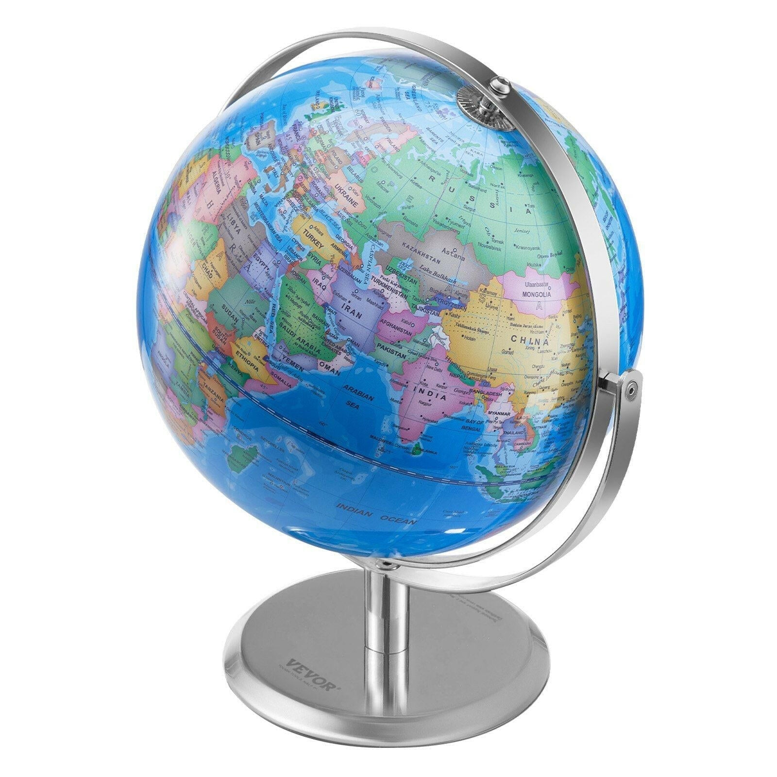 Talking Interactive Globe – 9 Inch LED Night Light USB Powered Educational - GoTypical