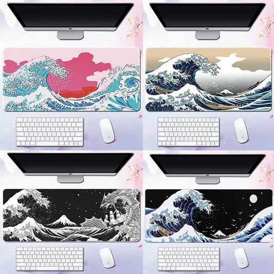 Wave mouse pad advertising game keyboard pad desk pad - GoTypical